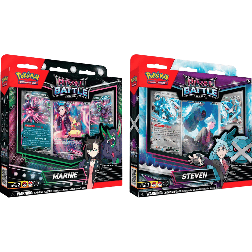 Pokemon: Trainers Rival Battle Deck Steven's Metagross & Marnie's Grimmsnarl (Set of 2)