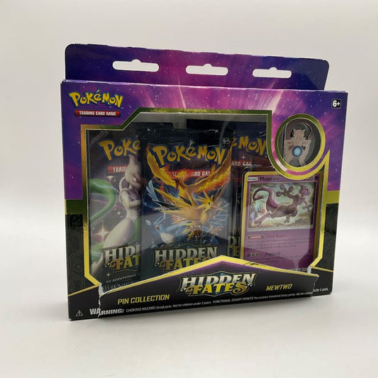 Pokemon: Hidden Fates Pin Collection [Mewtwo] *Dinged Box*