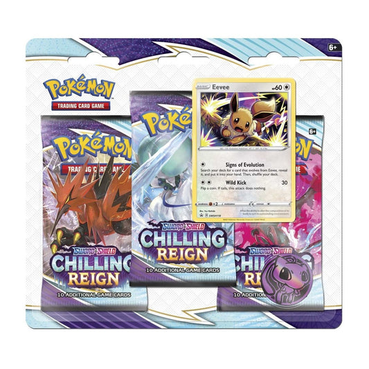Pokemon: Sword & Shield Chilling Reign 3-Pack Blister [Eevee]