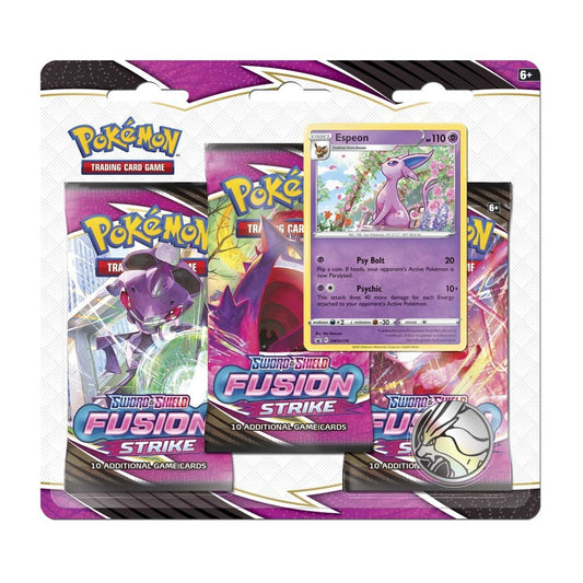 Pokemon: Sword & Shield Fusion Strike 3-Pack Blister [Espeon]