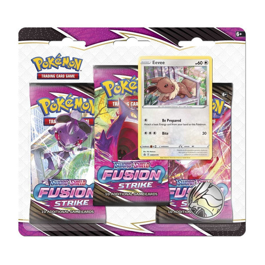Pokemon: Sword & Shield Fusion Strike 3-Pack Blister [Eevee]