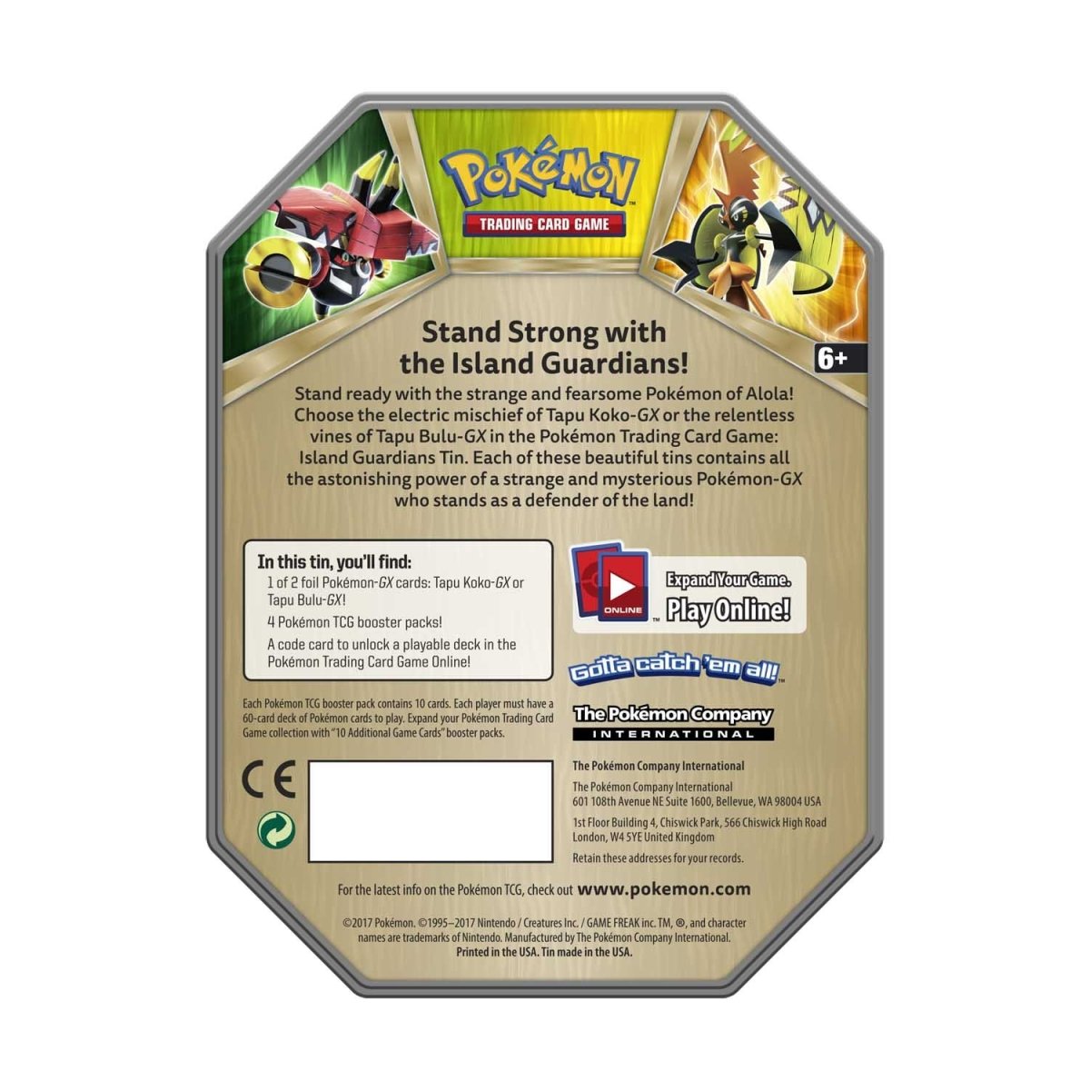 Pokemon: Island Guardians Tin [Tapu Koko]