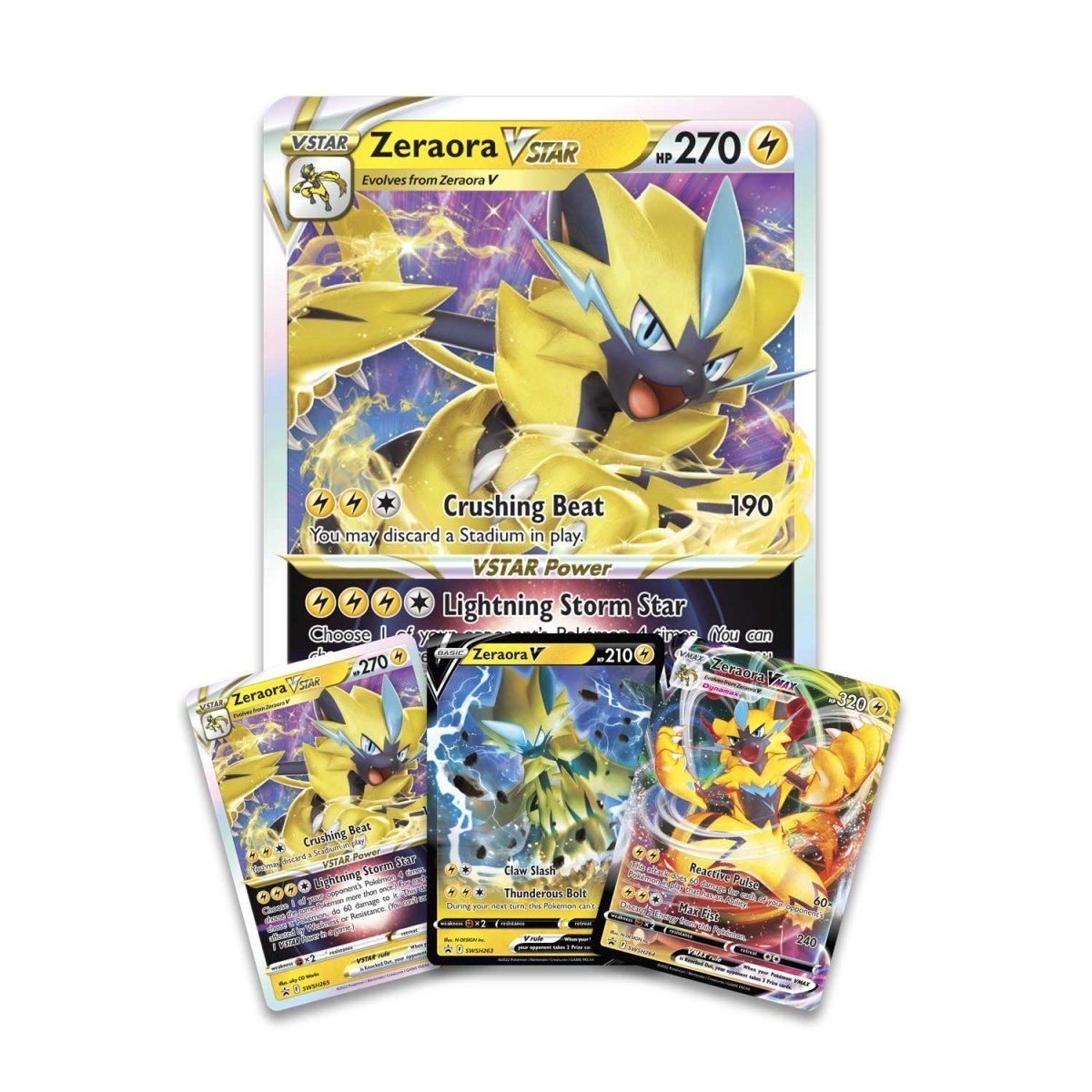Pokemon: Zeraora VMax & VStar Battle Box