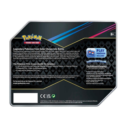 Pokemon: Crown Zenith Collection Tin [Galarian Zapdos]