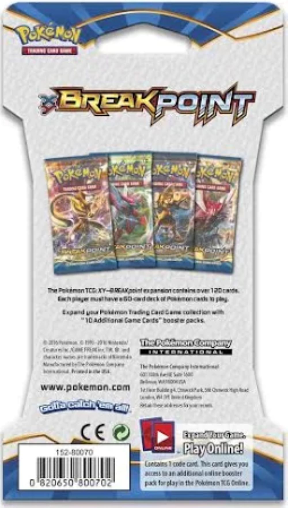 Pokemon: XY Breakpoint Sleeved Booster Pack