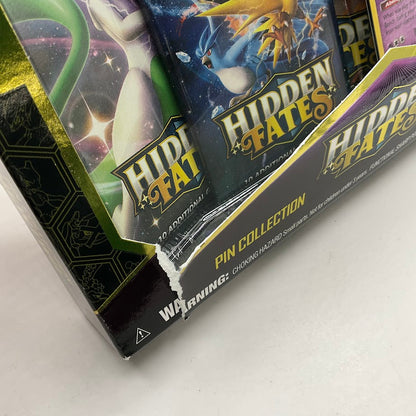 Pokemon: Hidden Fates Pin Collection [Mewtwo] *Dinged Box*