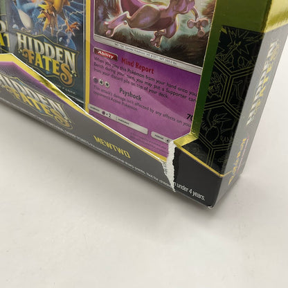 Pokemon: Hidden Fates Pin Collection [Mewtwo] *Dinged Box*