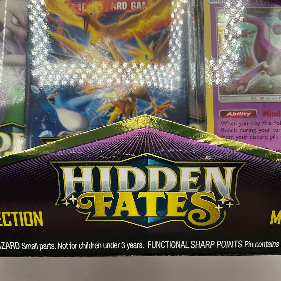 Pokemon: Hidden Fates Pin Collection [Mewtwo] *Dinged Box*