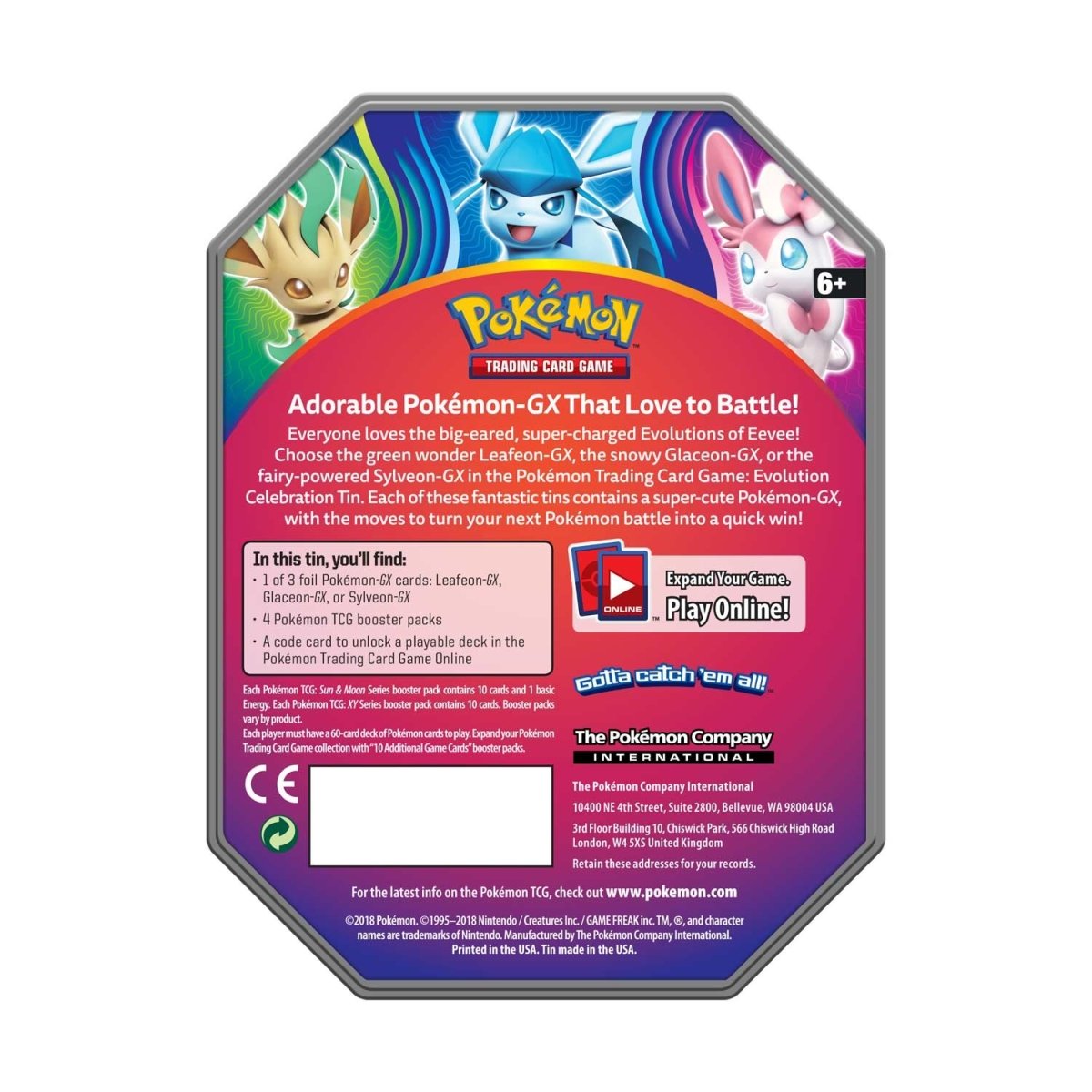 Pokemon: Evolution Celebration Tin [Glaceon]