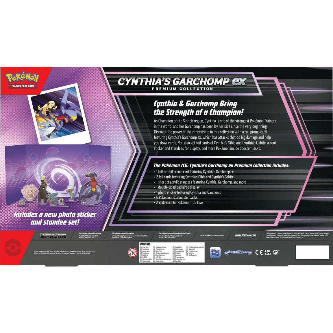 Pokemon: Cynthia's Garchomp ex Premium Collection