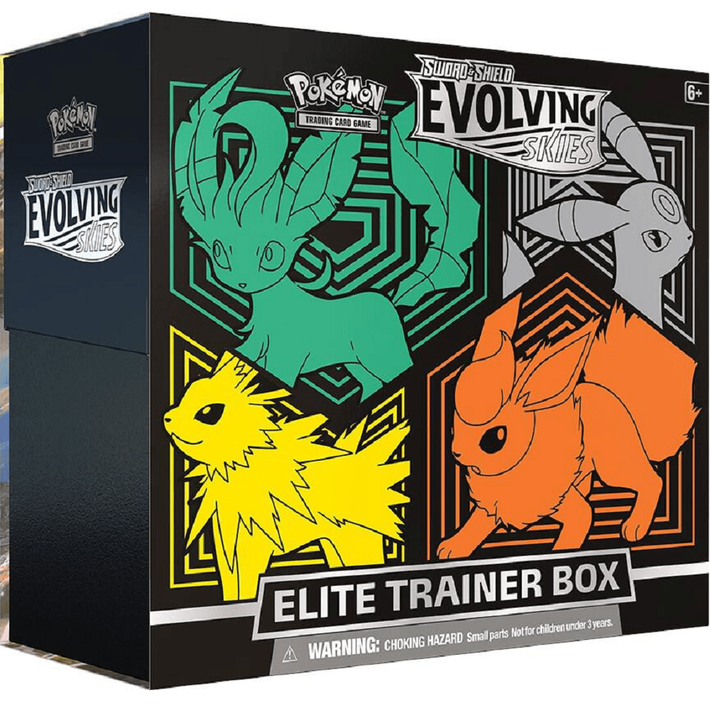 Pokemon: Sword & Shield Evolving Skies Elite Trainer Box [Leafeon/Umbreon/Jolteon/Flareon]