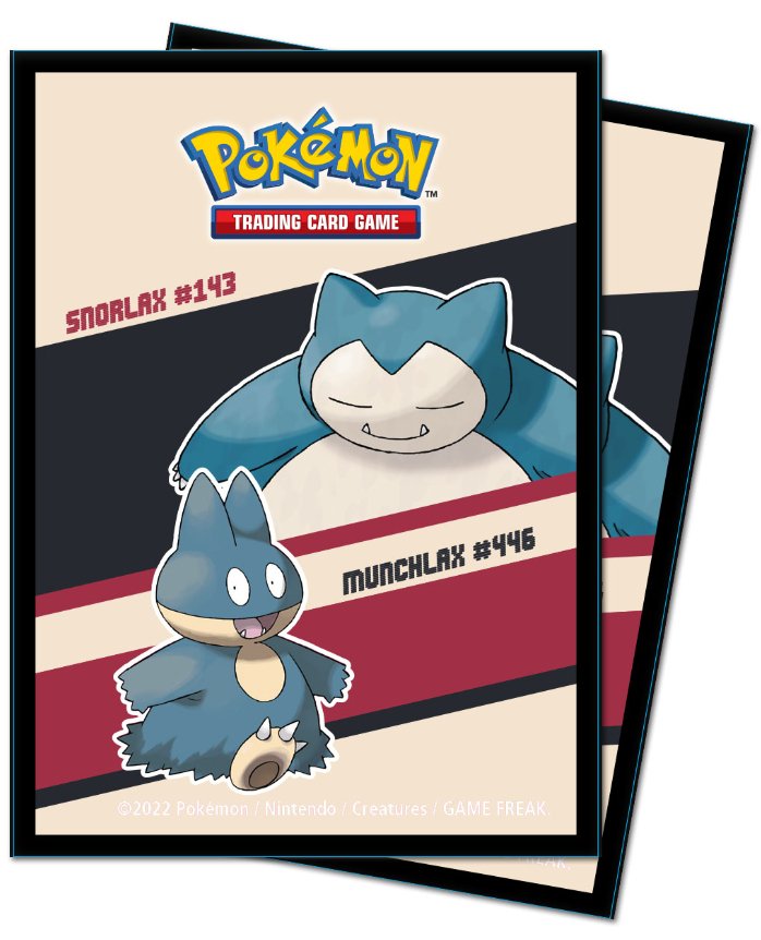 Ultra Pro: Snorlax and Munchlax Standard Deck Protector Sleeves (65ct) for Pokémon