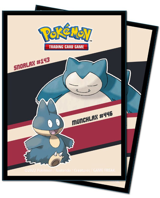 Ultra Pro: Snorlax and Munchlax Standard Deck Protector Sleeves (65ct) for Pokémon